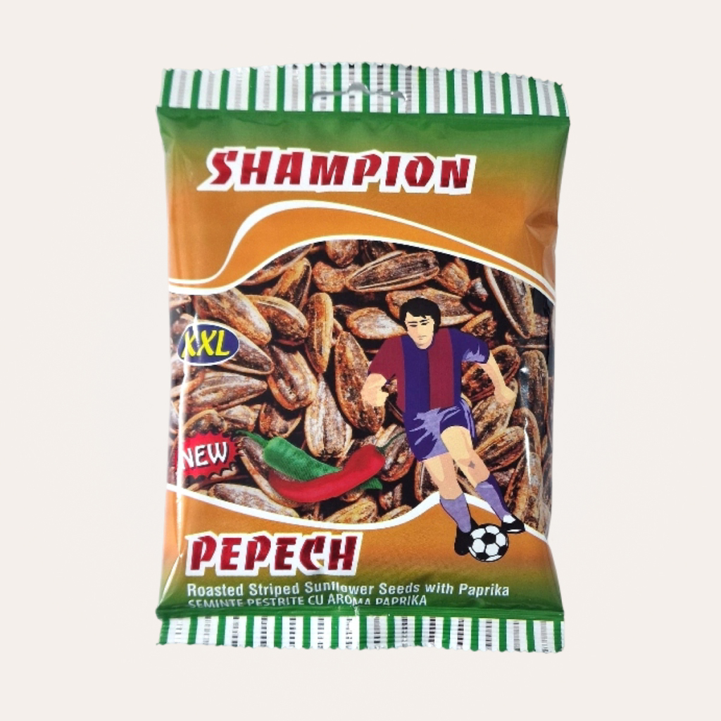 Semințe de floarea soarelui pestrițe cu paprika
